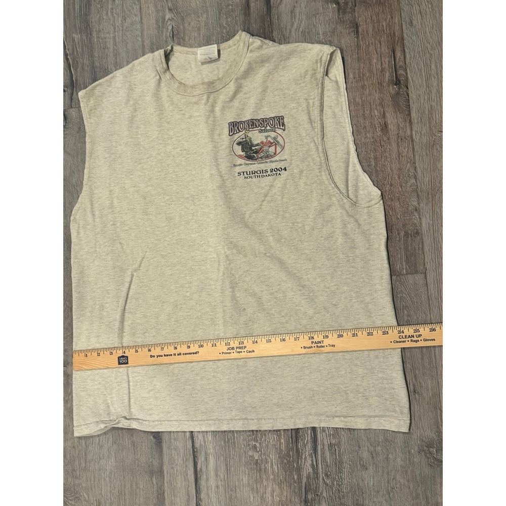 Sturgis Shirt Sleeveless Brokenspoke Vintage 2004, soft, biker, motorcycle XXL‎